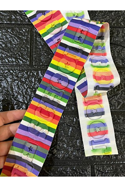 Gönülden Tasarım 137X5 cm Colorful Embossed Ribbon Sewing Accessory