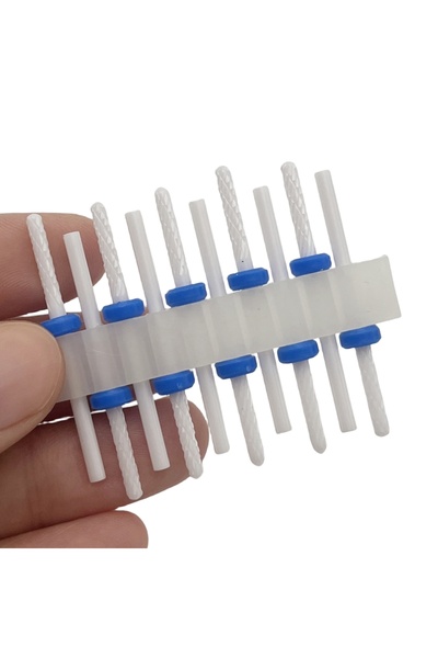 Choice6 TC10P-32 10Pcs/set Ceramic Nail Drill Bit Set Rotate Burr Milling Nai...
