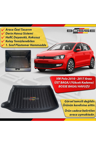 BOSSE VW Polo Bagaj Havuzu ÜST Bagaj - Yüksek Kademe (6R-6C) 2010 2017 Arası ...