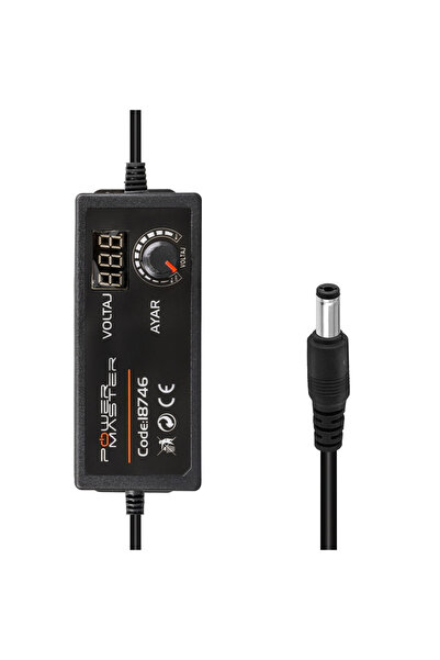Genel Markalar Kademeli Çok Uçlu Ayarlanabilir 12 Volt - 24 Volt - 5 Amper DC Adaptör