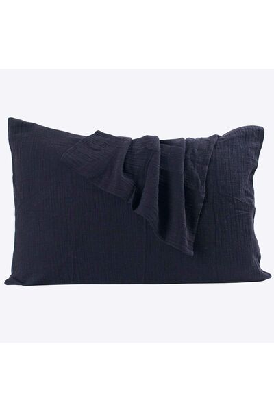 Püskül Luxury Muslin Pillowcase 2 Pieces - 100% Cotton, 2-Layer, High Quality...