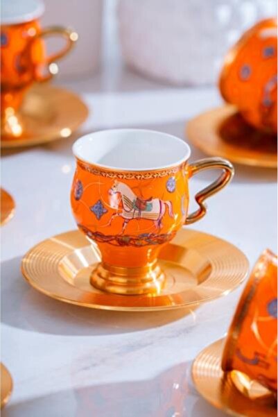 ACAR Passifolia 6 Kişilik Kahve Fincanı Takımı - 90 ml