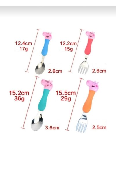 PEPİKON Pepikon Peppa Pig Fork Spoon 3-Pack