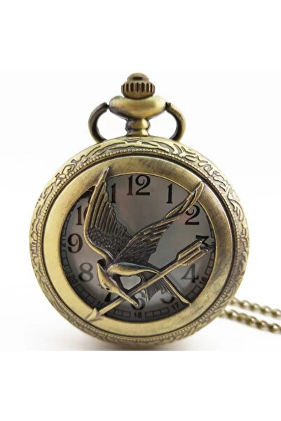 Choice bronze Retro Quartz Hunger Games Popular Hollow Mockingbird Design Sty...