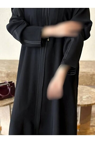 DEAL ABAYA عباية حنين من متجر ديل (DEAL) – بقماش كتان بقصة ربع كلوش