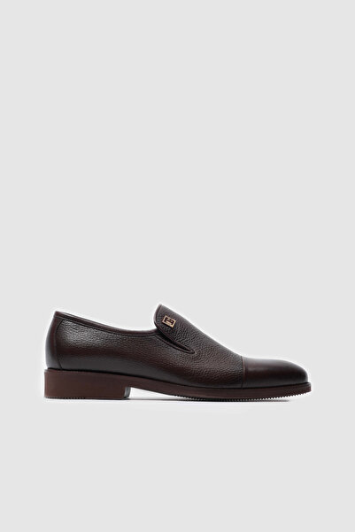 TOGO Erkek Kahve Floater Hakiki Deri Loafer Ayakkabı [TG052073]