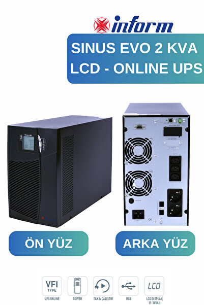 Inform Sinus Evo 2 Kva Online Ups Lcd Ekranlı