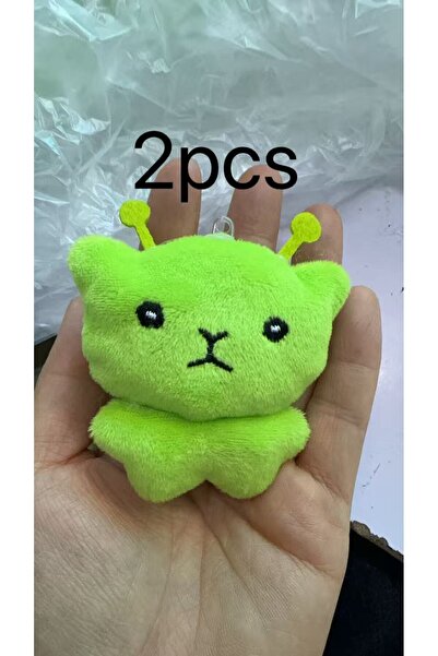 Choice 2pcs New Mini Alien Cat Invasion Earth Handmade Doll Pendant Super Sof...