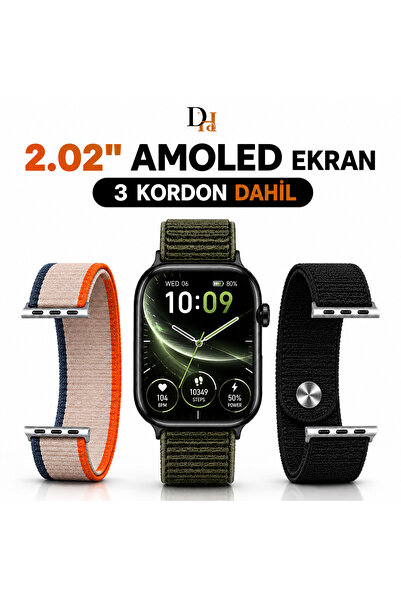 DURKHEİM Watch11 Pro Max Akıllı Saat Arama Konuşma Mesaj Yanıtlama Oyun Müzik...