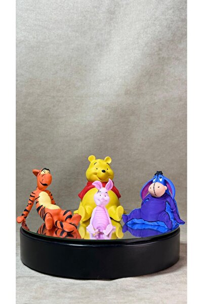 AREZ 3D FİGÜR Winnie The Pooh Arkadaşları Dekoratif Koleksiyon Figür Seti