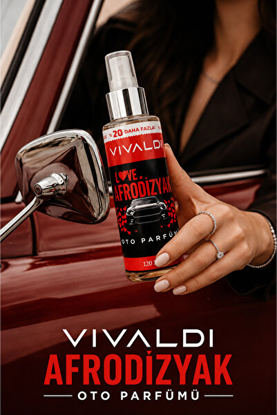 Vivaldi Çekici Hürrem Afro Oto Kokusu Sprey 120 ml – Kalıcı Ferah Araç Parfüm...
