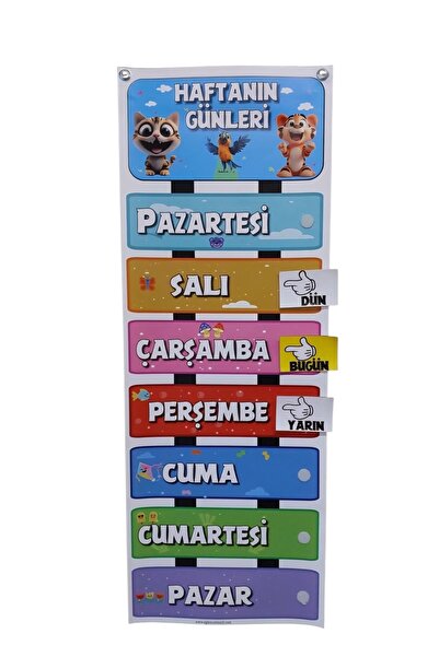 EĞLENCELİ SINIF HAFTANIN GÜNLERİ ETKİLEŞİMLİ (cırt cırtlı)