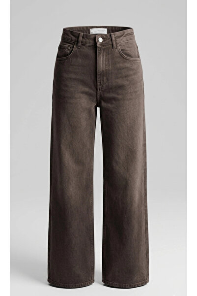 SHIN Butik SHIN Kahverengi Wide Leg Jean