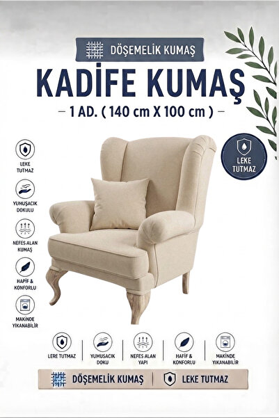 Nisahometeks Kadife Döşemelik Kumaş 1 Adet (140x100 cm)