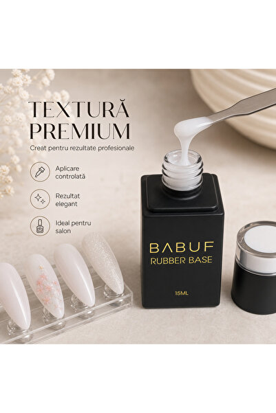 BABUF Baza Rubber RB 22 Alb Laptos 15 ml
