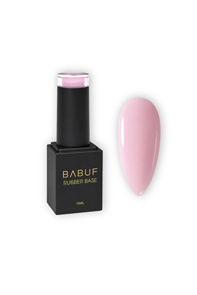 BABUF Bază Rubber autonivelantă RB12, Trandafir Pudrat, 15ml