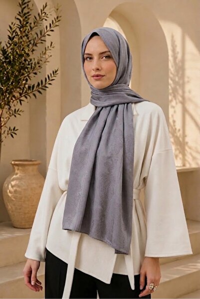 MİRSOY SCARF Zerafet Desen Kaymaz jakarlı Şal