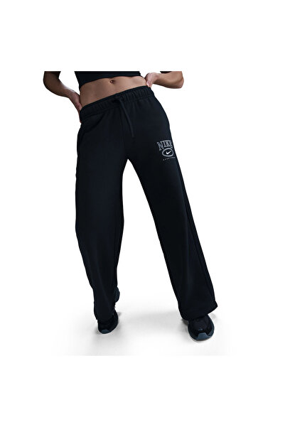 Nike W NSW CLUB FLC MR GX WIDE PNT HJ0869-010 Μαύρο