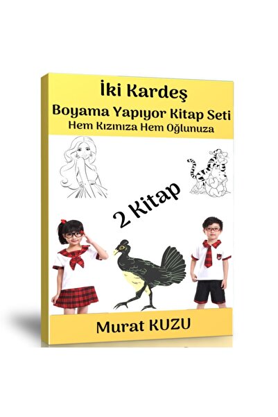 Enine Boyuna Eğitim مجموعة كتب الرسم للأخين (كتابان)