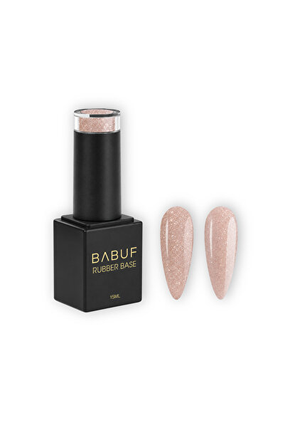 BABUF Baze Rubber Glitter Baza Rubber | Dusty Diamond | RBG 1 | 15 ml