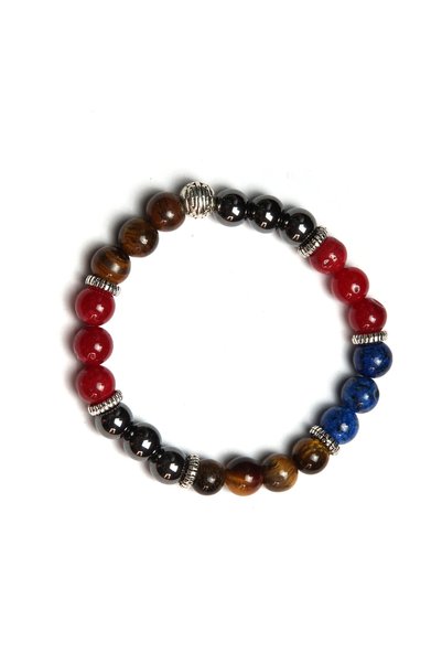 Perlavita Natural Stone Chakra Bracelet Mystical Balance and Elementary Elegance