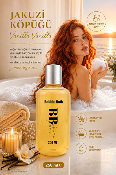 bath box Vanilla Jakuzi & Küvet Köpüğü 250 ml Yoğun Köpük, Aromatik Ferahlık ...