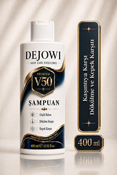 Dejowi V50 Premium Dökülme ve Kepek Karşıtı Şampuan 400 ml SLS/SLES İçermez