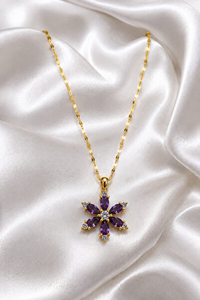 Ebravia Purple Lotus Flower the Most Elegant Expression of Love Stainless Ste...