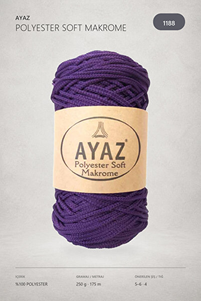 Ayaz Polyester Soft Makrome 250 Gram 175 Metre 1188