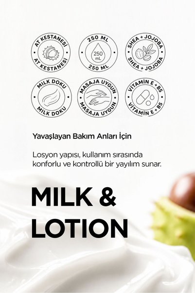 OCRIDE Horse Chestnut Extract Body Milk Herbal Moisturizing Body Lotion and Milk 250 ml