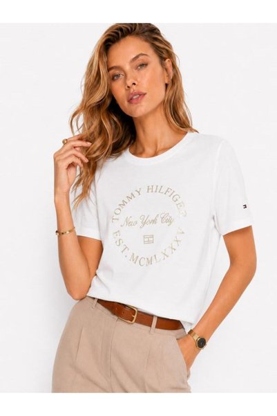 Tommy Hilfiger Metallic Roundall T-Shirt Regular Fit Ww0Ww36038