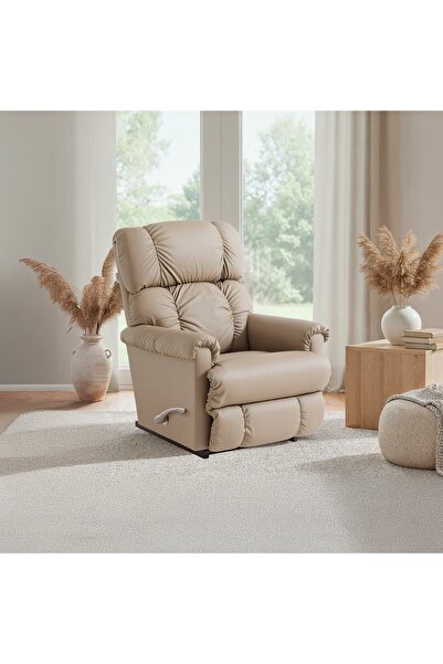 La-Z-Boy Pinnacle Leather Madras Mushroom Sallanır Koltuk