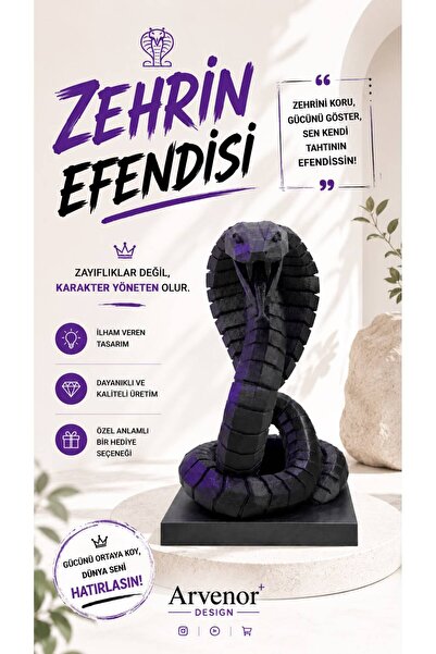 Zehirin Efendisi | 21cm | Dekoratif Biblo | 3D Baskı