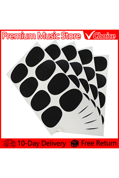 Choice6 80pcs 0.8mm Black Sax Mouthpiece Patches Pads Cushions 0.3mm/0.5mm/0....