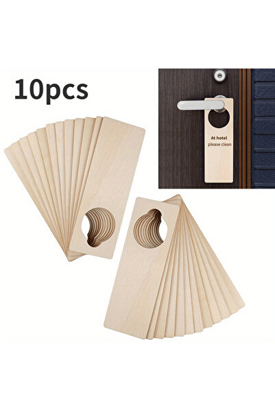 Choice 2MM 10pcs 10pcs Unfinished Wood Door Hook Signs for DIY Crafts and Hot...