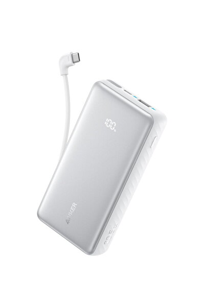 Anker Baterie externa Zolo 10.000 mAh, 22.5W, cablu USB-C inclus, USB-C, USB-...