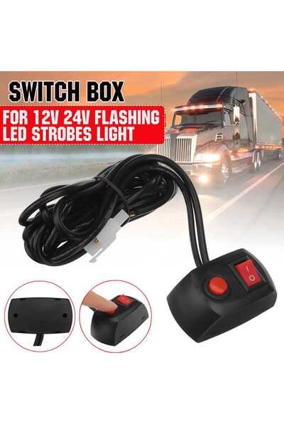 Choice 1pcs Car Truck Strobe Light Swithc Box 12V 24V Work Light Bar On/Off S...