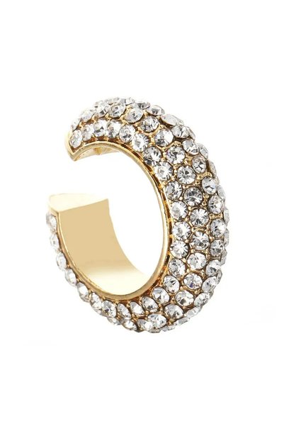 Choice White-G C-Shape Rhinestones Ear Clips Bohemian Colorful Ear Cuff Luxur...