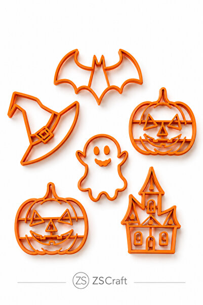 zscraft Halloween Cadılar Bayramı 6 lı set Kurabiye Kalıbı