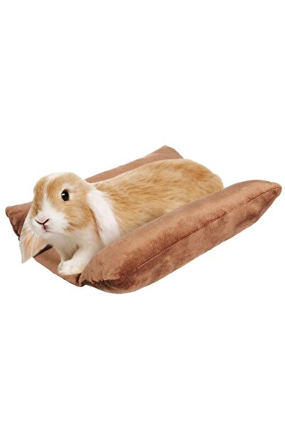 Choice4 35.6x40cm Brown Rabbit Bed Thickened Soft Bunny Concave Bed Cuddle Cu...