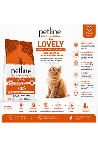 Petline Omega 3&6 Deposu, Glukosaminli, Probiyotikli Yavru Kedi Maması 10kg -...