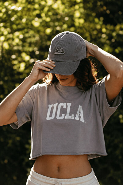 UCLA FORTUNO Gri Baseball Cap Nakışlı  Unisex Şapka