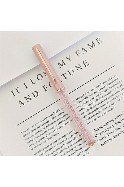 Choice Pink 1pc Fashion Crystal Diamond Pen, High-end Metal Ballpoint Pen, Cr...