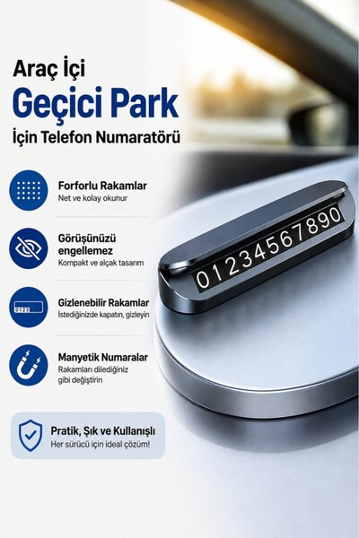 Polham Araç İçi Geçici Park için Telefon Numaratörü, Forforlu Açılıp Kapanabi...