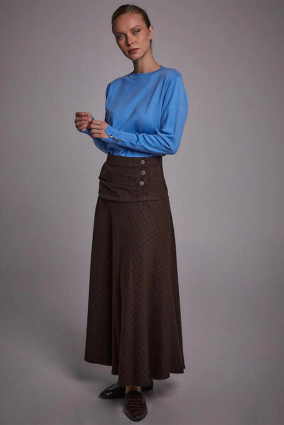 Kayra Zero Neck Knitwear Sweater Blue