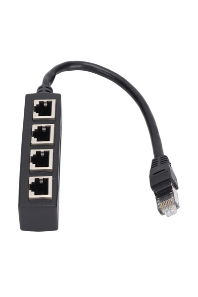 Choice 1 to 4 RJ45 Cable Splitter Converter 1 Male In to 4 Female 1 to 2 Out ...