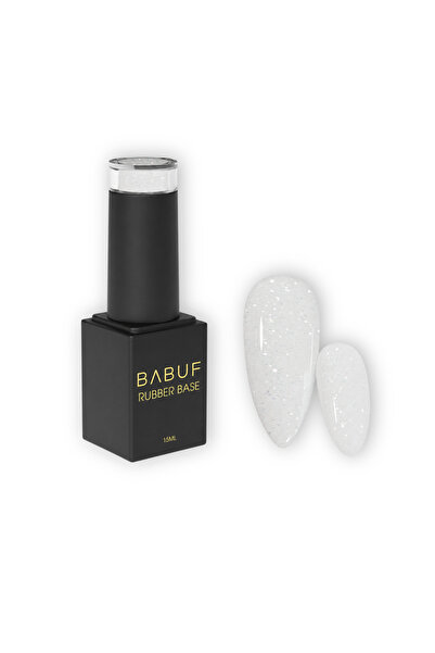 BABUF Baze Rubber Glitter Baza Rubber - Crystal Milk RBG 7 15 ml