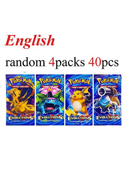 Choice18 4packs EVO 40 Pcs Pokemon Card Prismatic 151 Evolutions English Boos...