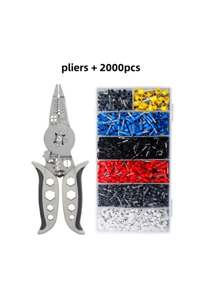 Choice1 Grey-2000pcs The Multi-Functional Crimping Pliers Can Be Used for Wir...