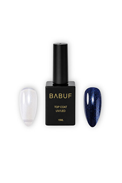 BABUF Glitter Top Coat Collection TCG – Finish Lucios cu Particule Glitter, P...